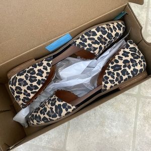 TOMS jutti d’orsay leopard flats